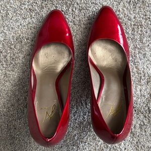 J Vincent Glossy Red Heels